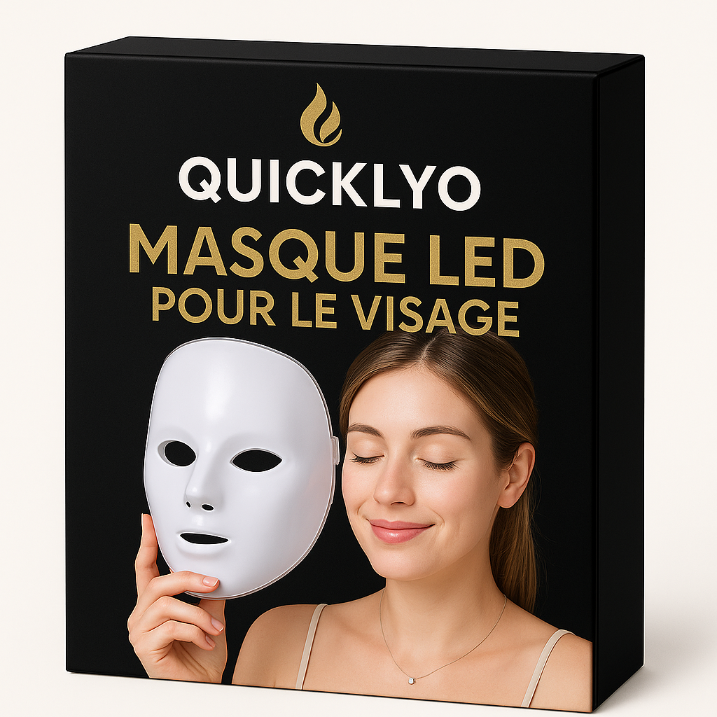 Masque LED Thérapie Lumière – Soin visage professionnel à domicile